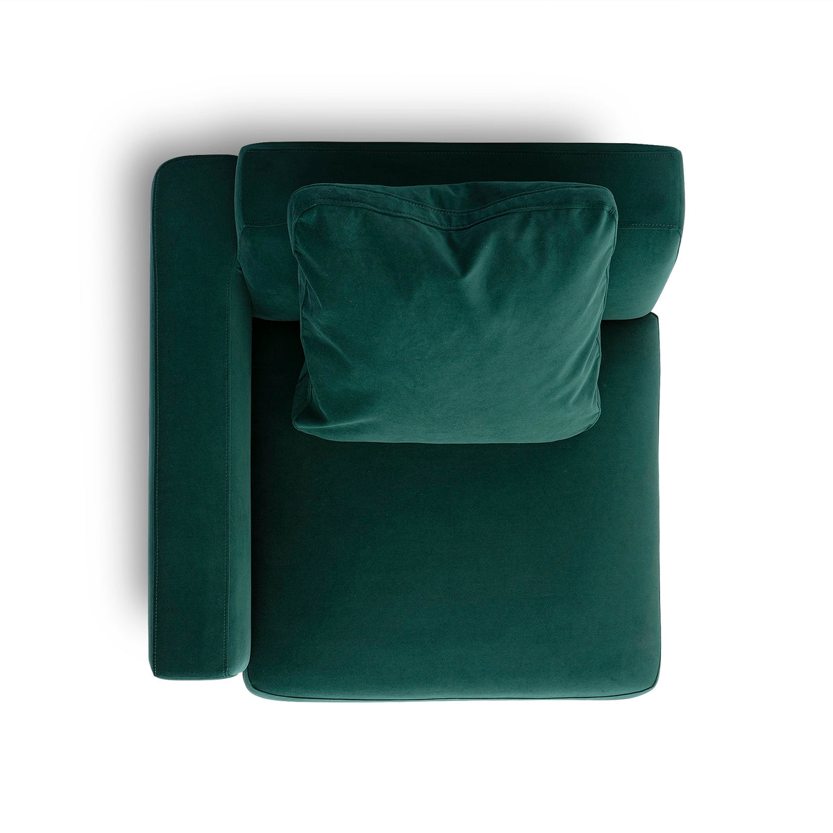 Perry Modular Corner Chair - Deep Green / LAF - Image 4