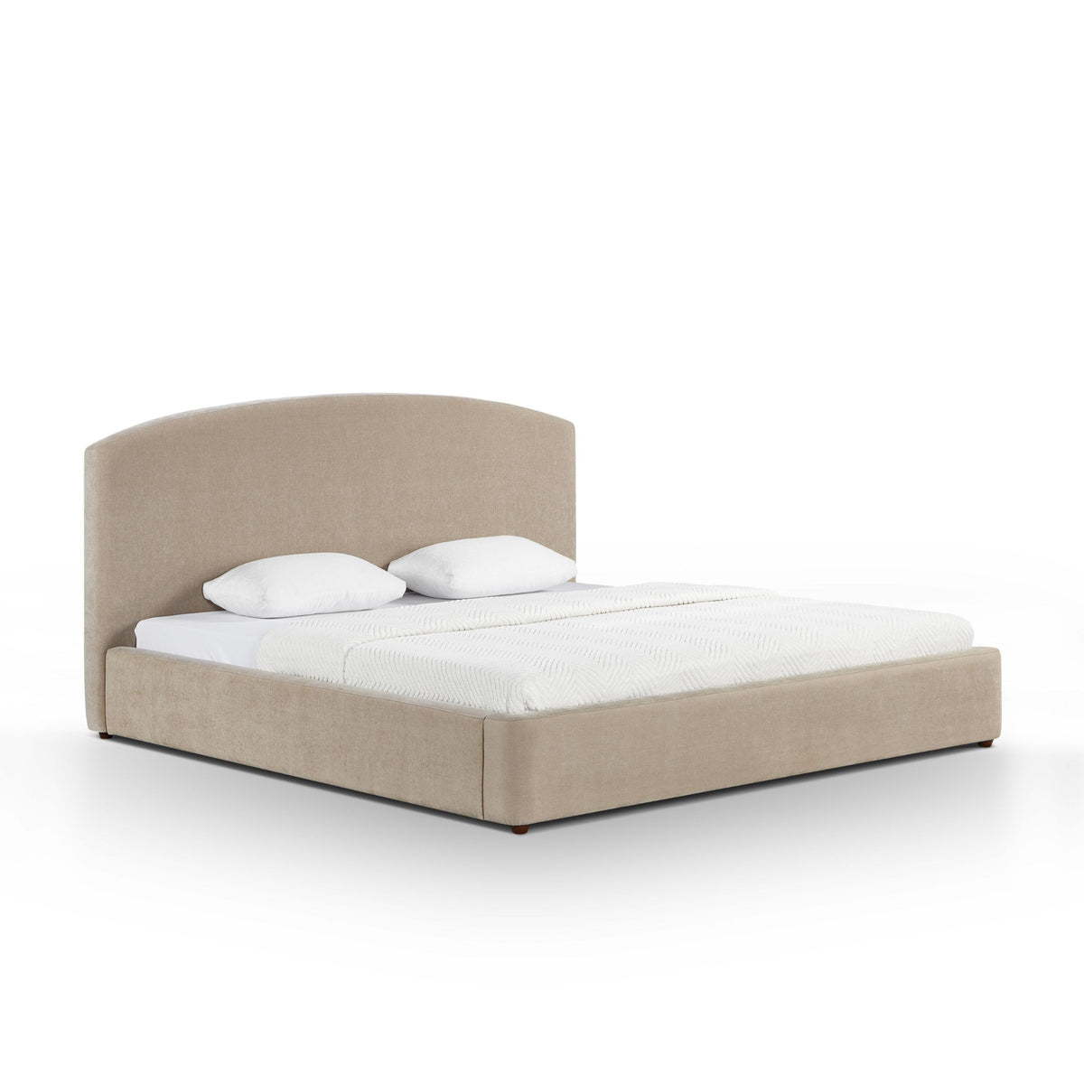 Leah Performance Chenille Bed - Taupe / King - Image 1