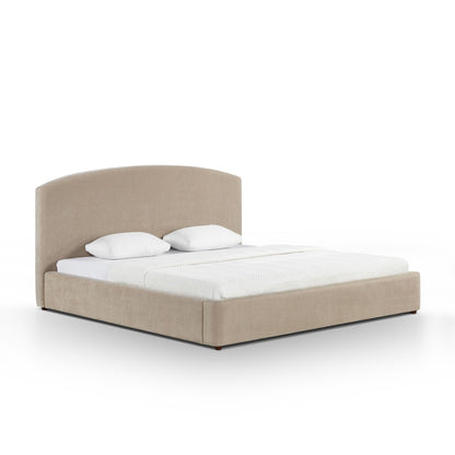Leah Performance Chenille Bed - Taupe / King - Image 1