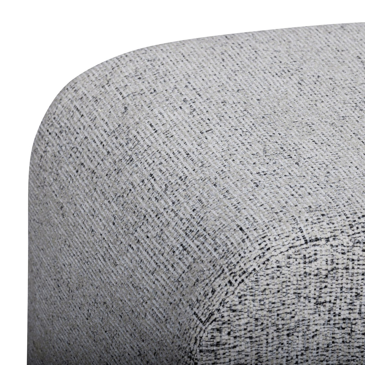 Desi Performance Fabric Ottoman - Black and White - Image 4