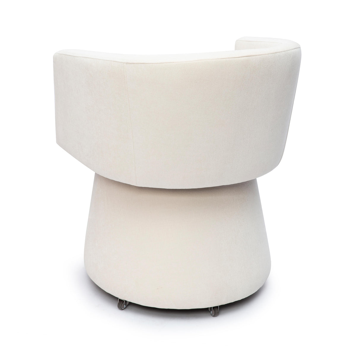 Kristen Rolling Desk Chair - Cream - Image 4