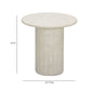 Fafo Beige Indoor/Outdoor Concrete Side Table - Image 6