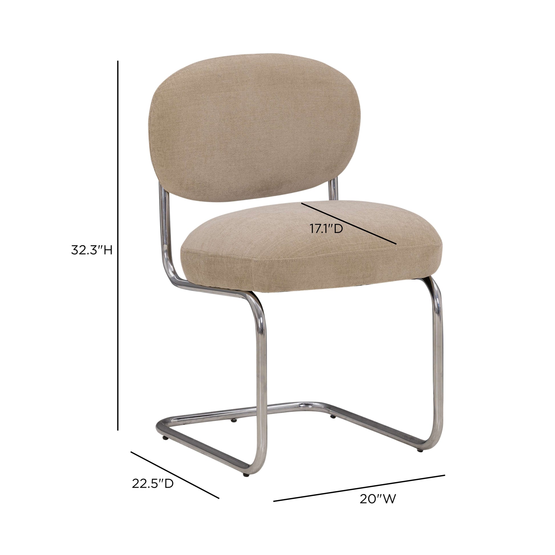 Becky Performance Chenille Chair - Stone - Image 7