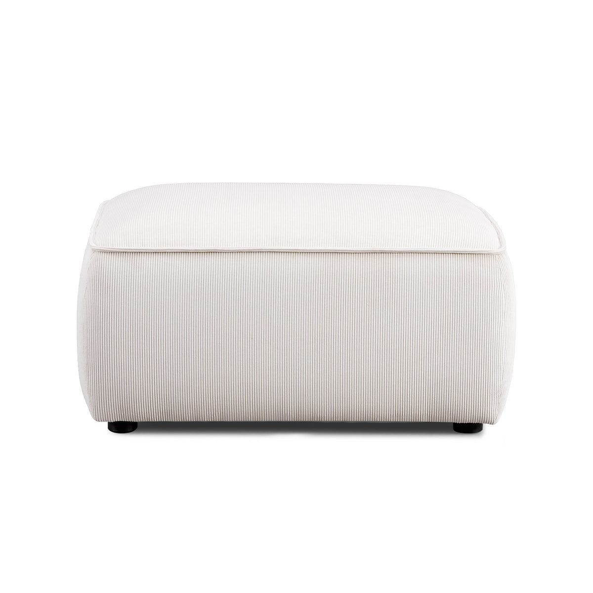 Travie Ottoman - White Sand - Image 2