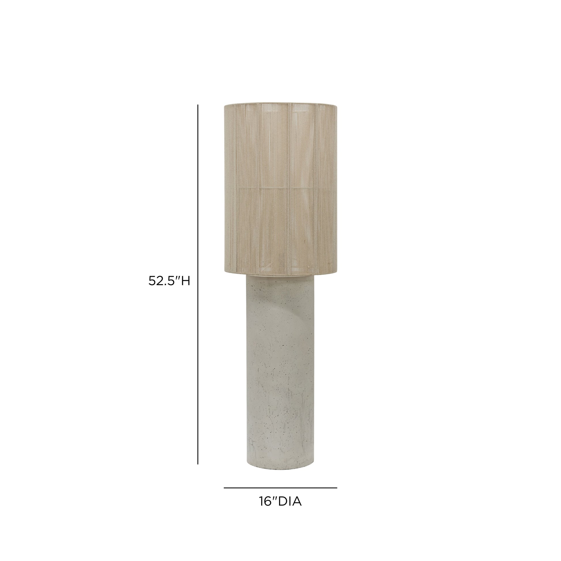 Mondada Concrete Floor Lamp - Cream - Image 5