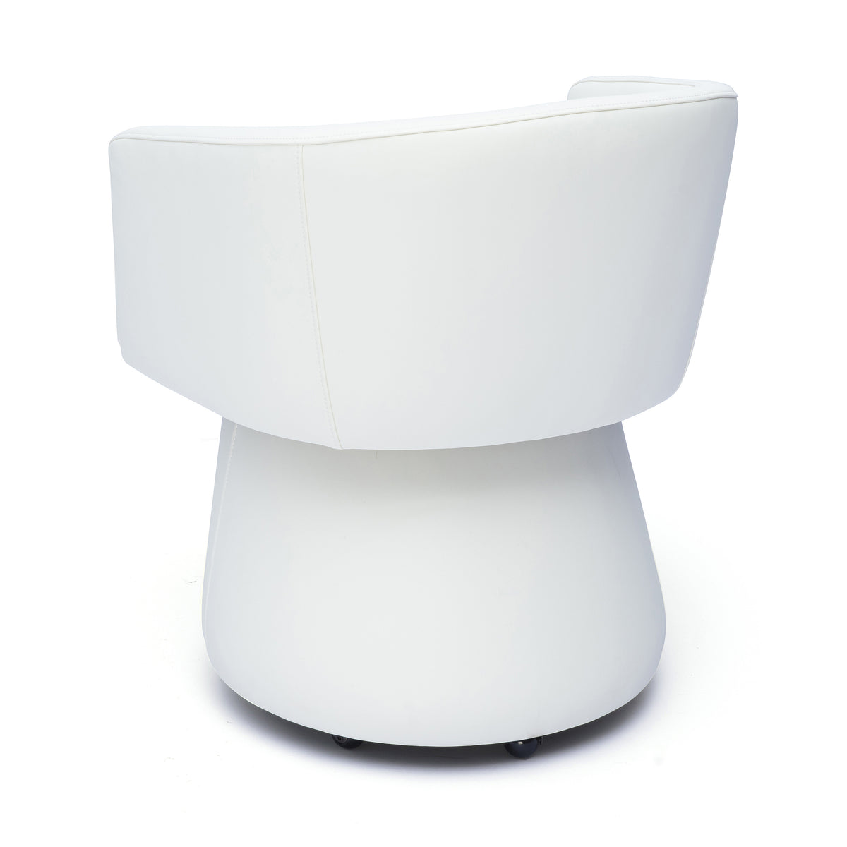 Kristen Rolling Desk Chair - Off-White - Image 4