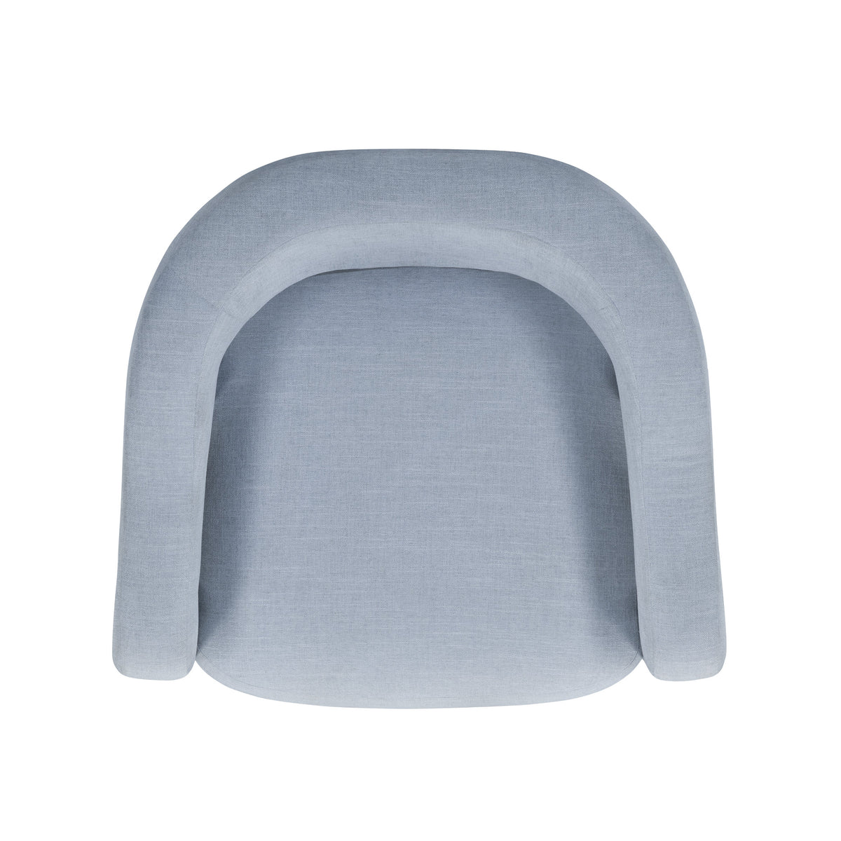 Florence Linen Accent Chair - Blue - Image 4