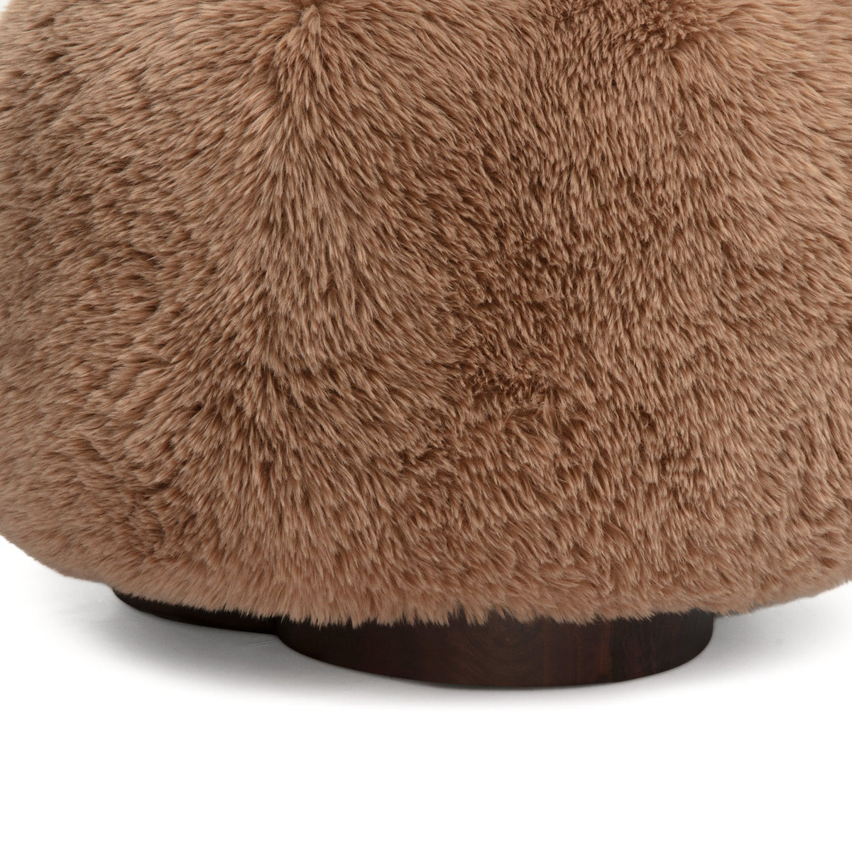Oopa Swivel Ottoman - Taupe - Image 5