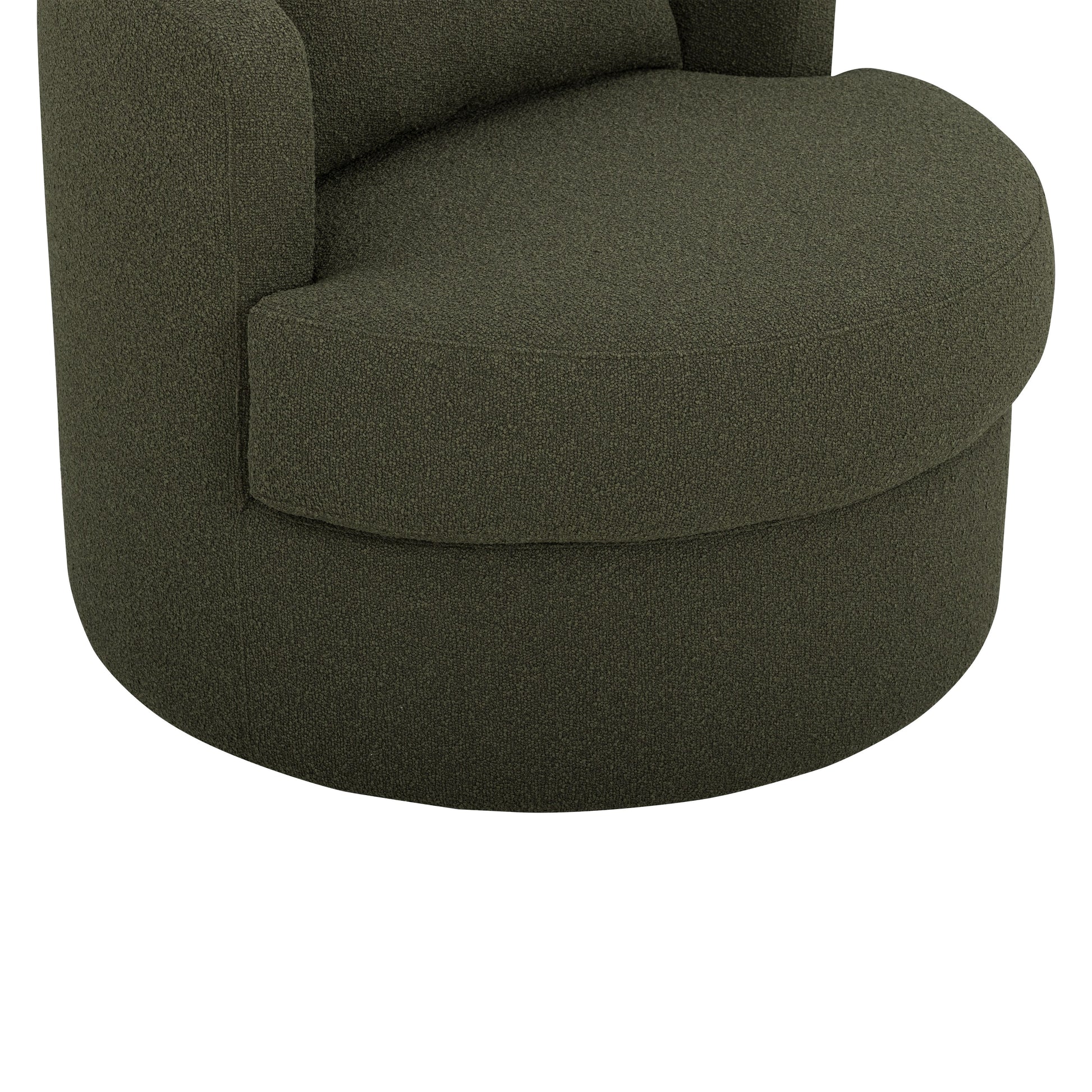 Silvi Performance Boucle Swivel Accent Chair - Kale Green - Image 3
