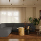 Zenith 5-Piece Contract-Grade Upcycled Fabric Modular Sectional - Grey / RAF - Image 2