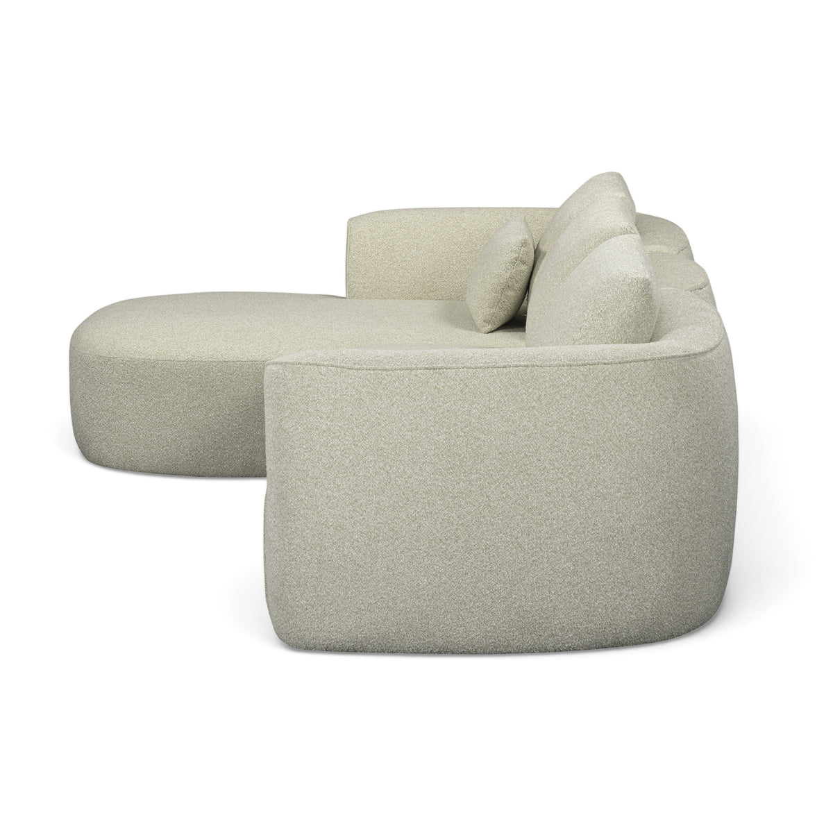 Noor 3-Piece XL 128" Modular Sectional - Wheat / LAF - Image 3