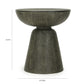 Mason Dark Green Faux Raffia Side Table - Image 4