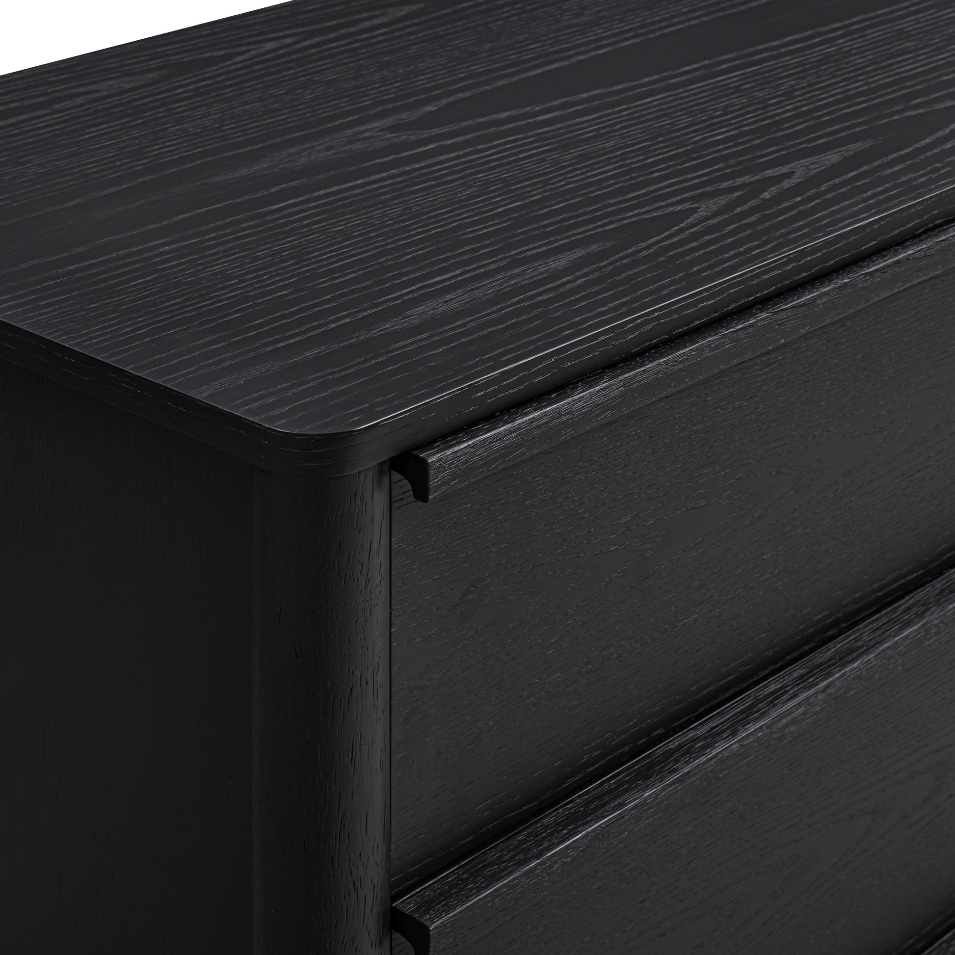 Tyra 62" Black Ash 6-Drawer Dresser - Image 7