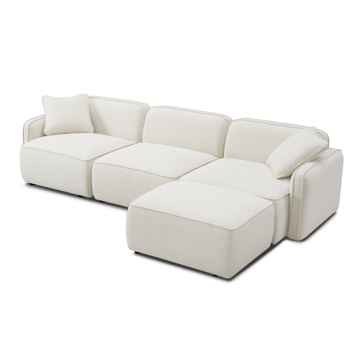 Travie 4-Piece Modular Sectional - Sand - Image 6