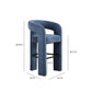 Malone Denim Blue Performance Fabric Bar Stool - Image 6