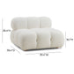 Calliope Performance Modular Armless Chair - Cream - Image 6
