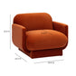 Azalea Performance Velvet Accent Chair - Rust Orange - Image 6