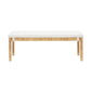Amara 50" Rattan Bench - Cream / Natural - Image 3