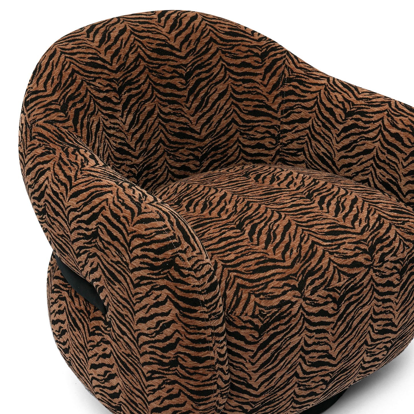 Salma Swivel Chair - Animal Print - Image 5
