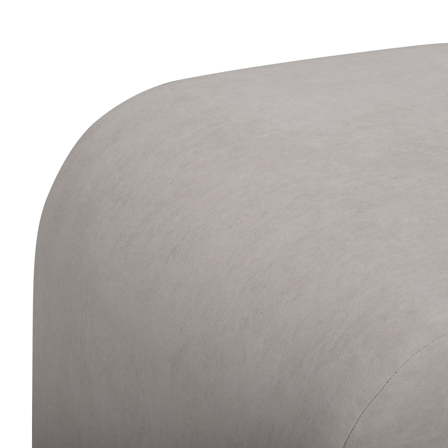 Desi Performance Fabric Ottoman - Taupe - Image 4