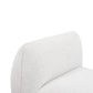 Arezza Stone White Contract-Grade Basketweave Chenille Armless Chair - Image 6