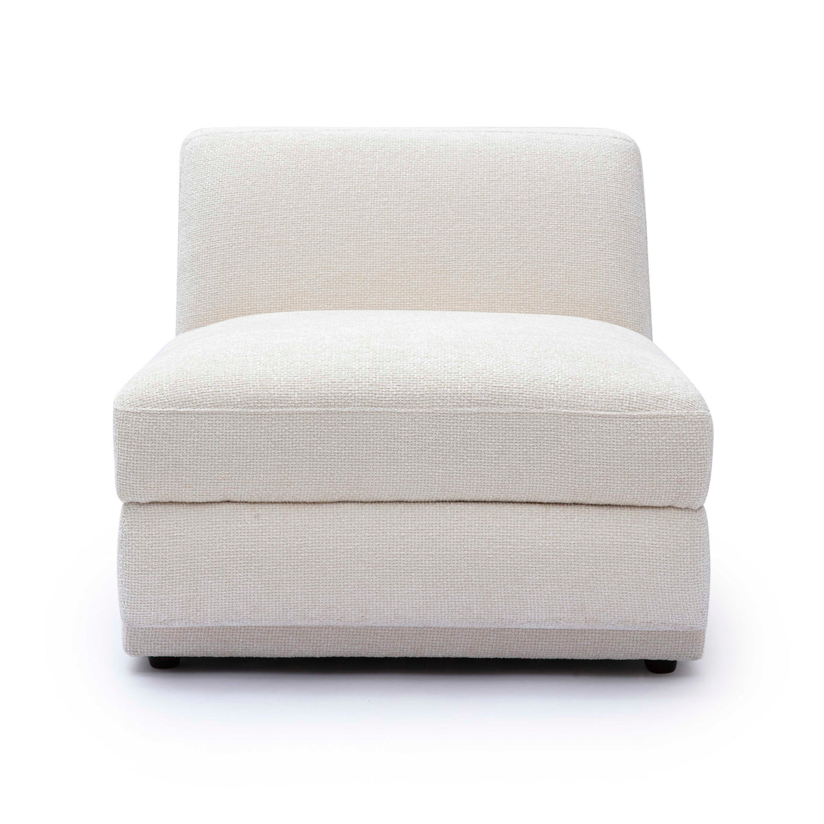 Perry Modular Armless Chair - Cream - Image 2