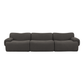Zenith 116.5" Contract-Grade Upcycled Fabric Modular Sofa - Grey - Image 2