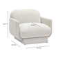 Azalea Performance Velvet Accent Chair - Cream - Image 6