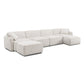 Travie 6-Piece Modular U-Sectional - White Sand - Image 3