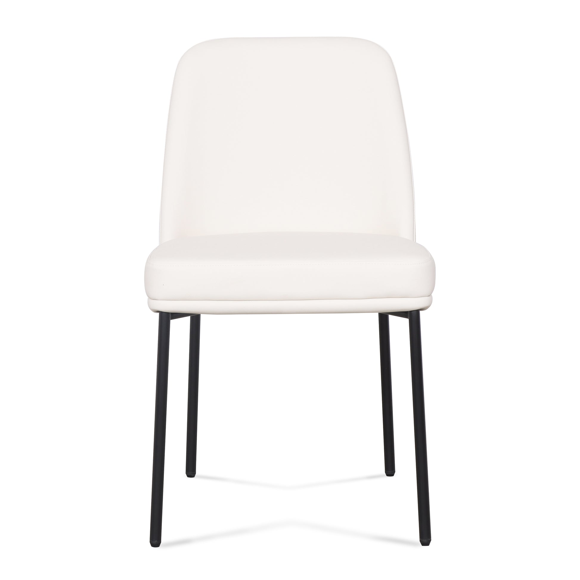 Sydney Performance Vegan Leather Dining Chair - Set of 2 - Cream - Image 3