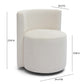 Alyssa Rolling Desk Chair - Off-White - Image 6