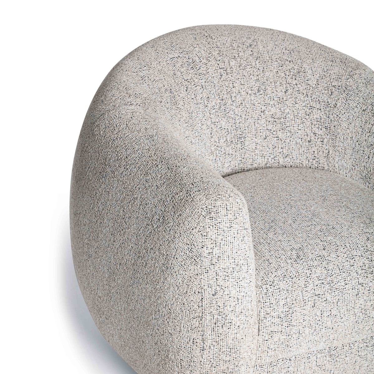 Judy Swivel Accent Chair - Black and White - Image 6