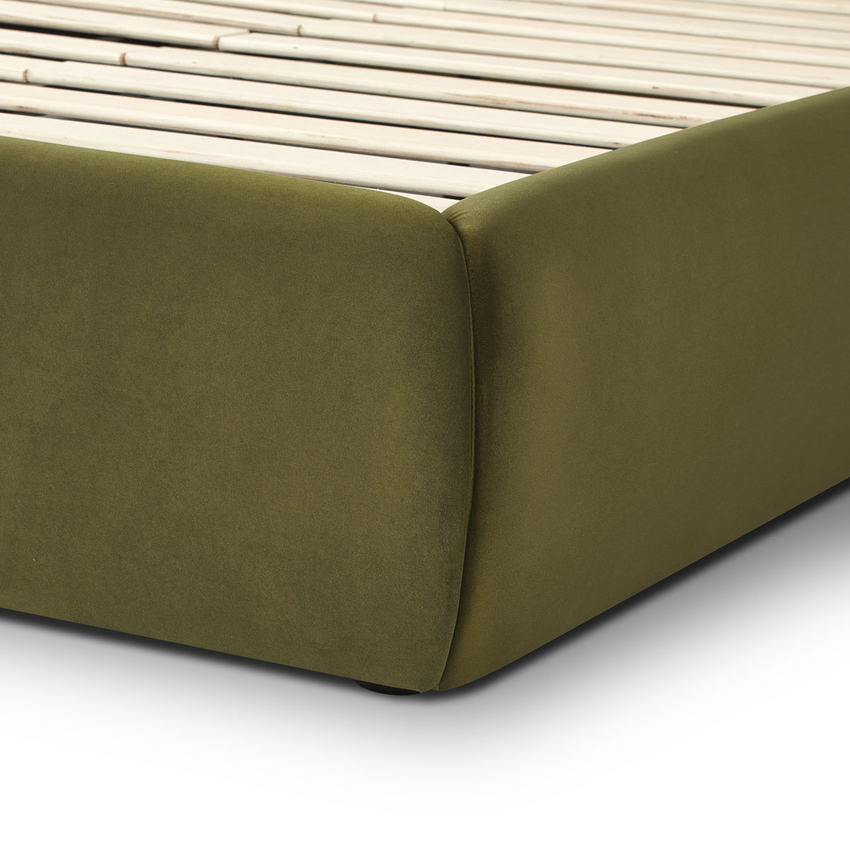 Isla Upholstered Bed - Green / King - Image 9