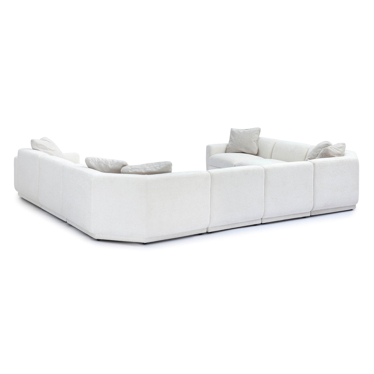 Perry 8-Piece Modular Large U-Sectional - Cream - Image 4