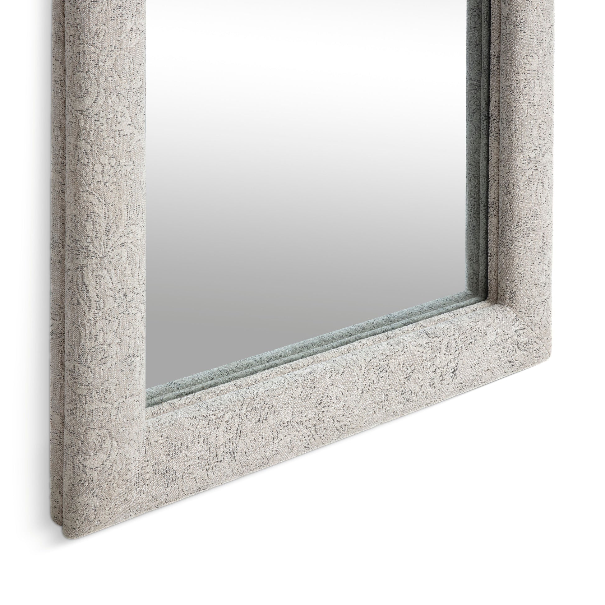 Heidi 43"X78" Upholstered Oversized Floor Mirror - Neutral Floral - Image 4