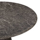 Cynthia Dark Emperador Faux Marble Indoor/Outdoor Side Table - Image 3