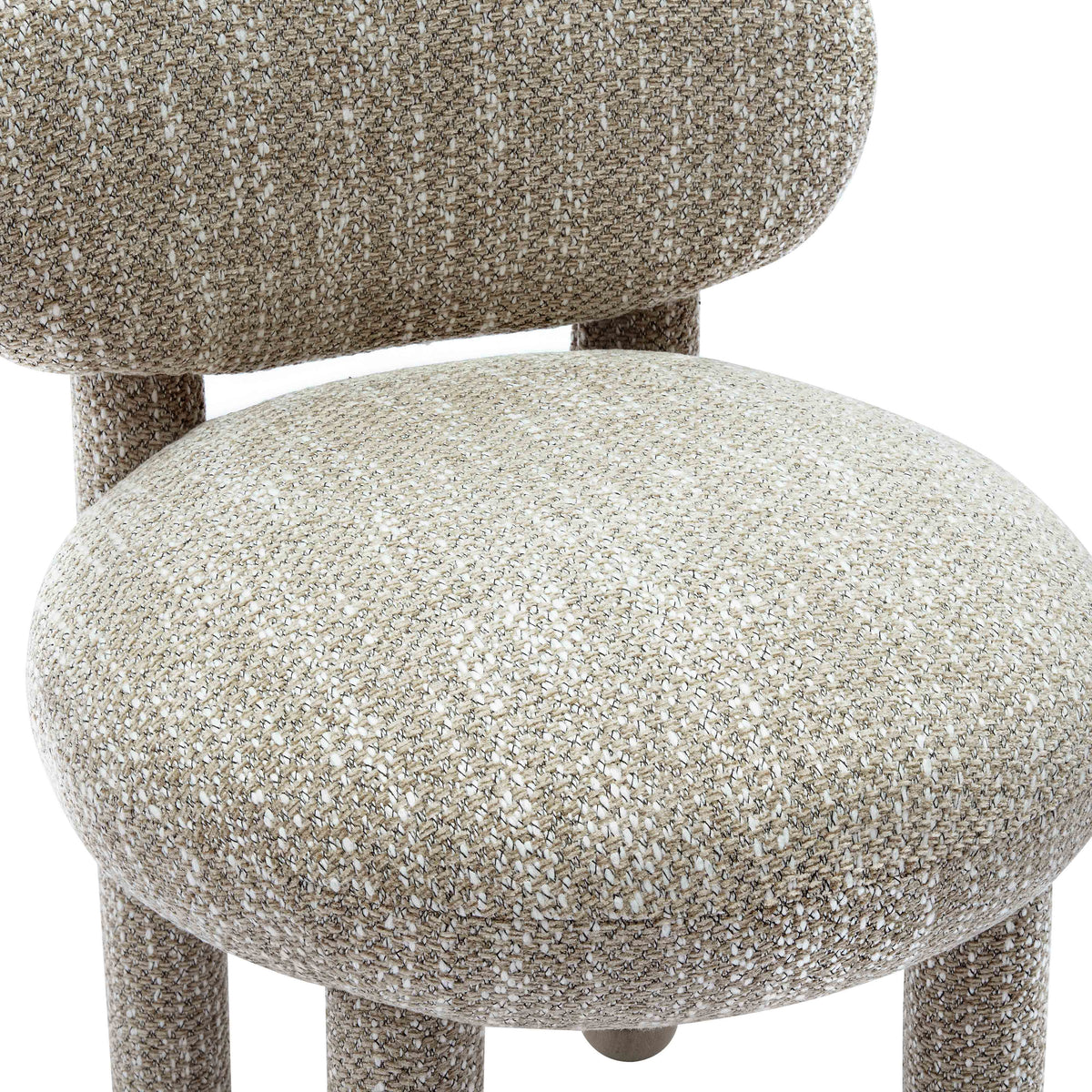 Manu Performance Fabric Side Chair - Beige - Image 5