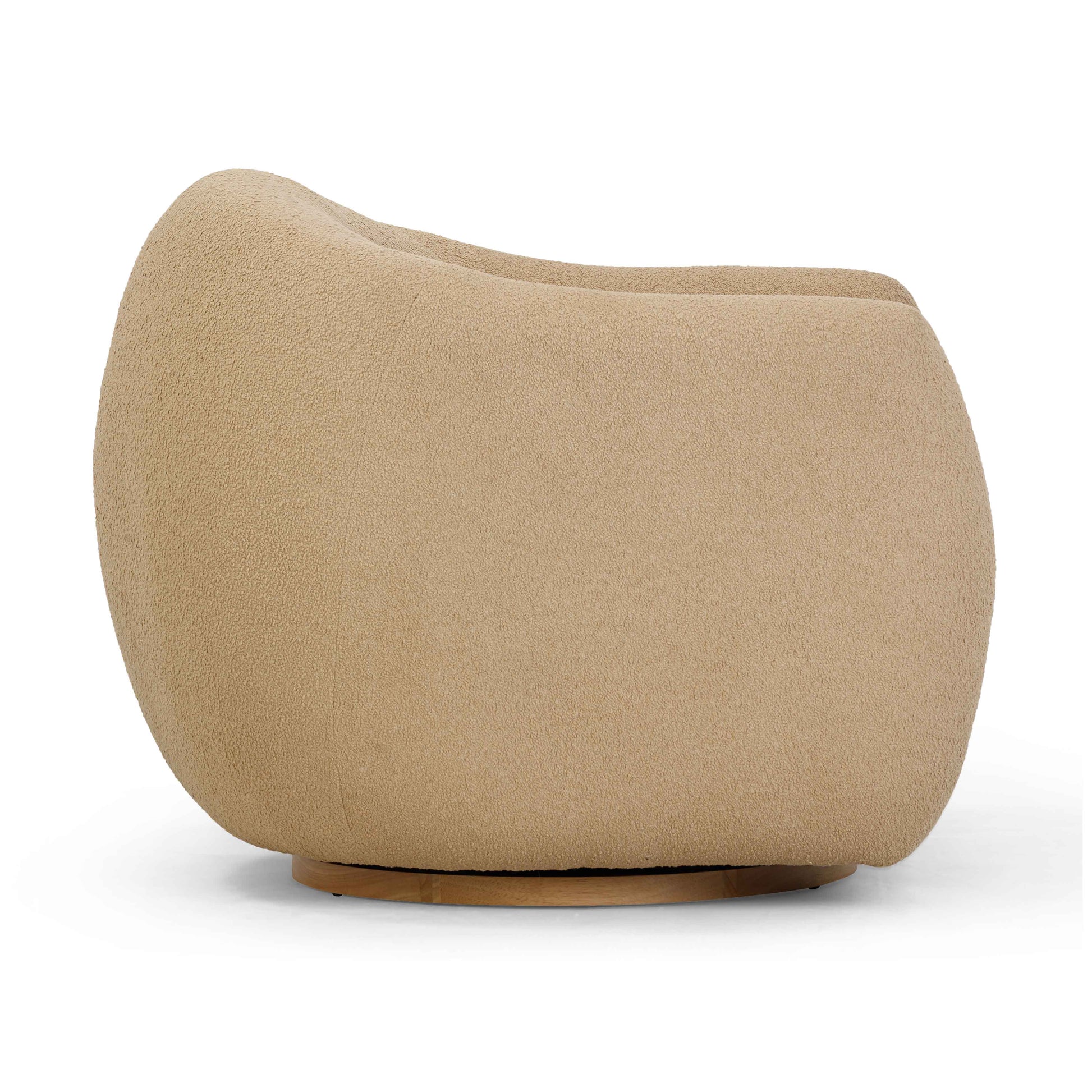 Judy Swivel Accent Chair - Honey - Image 4