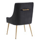 Beatrix Performance Velvet Dining Chair - Grey - Image 4