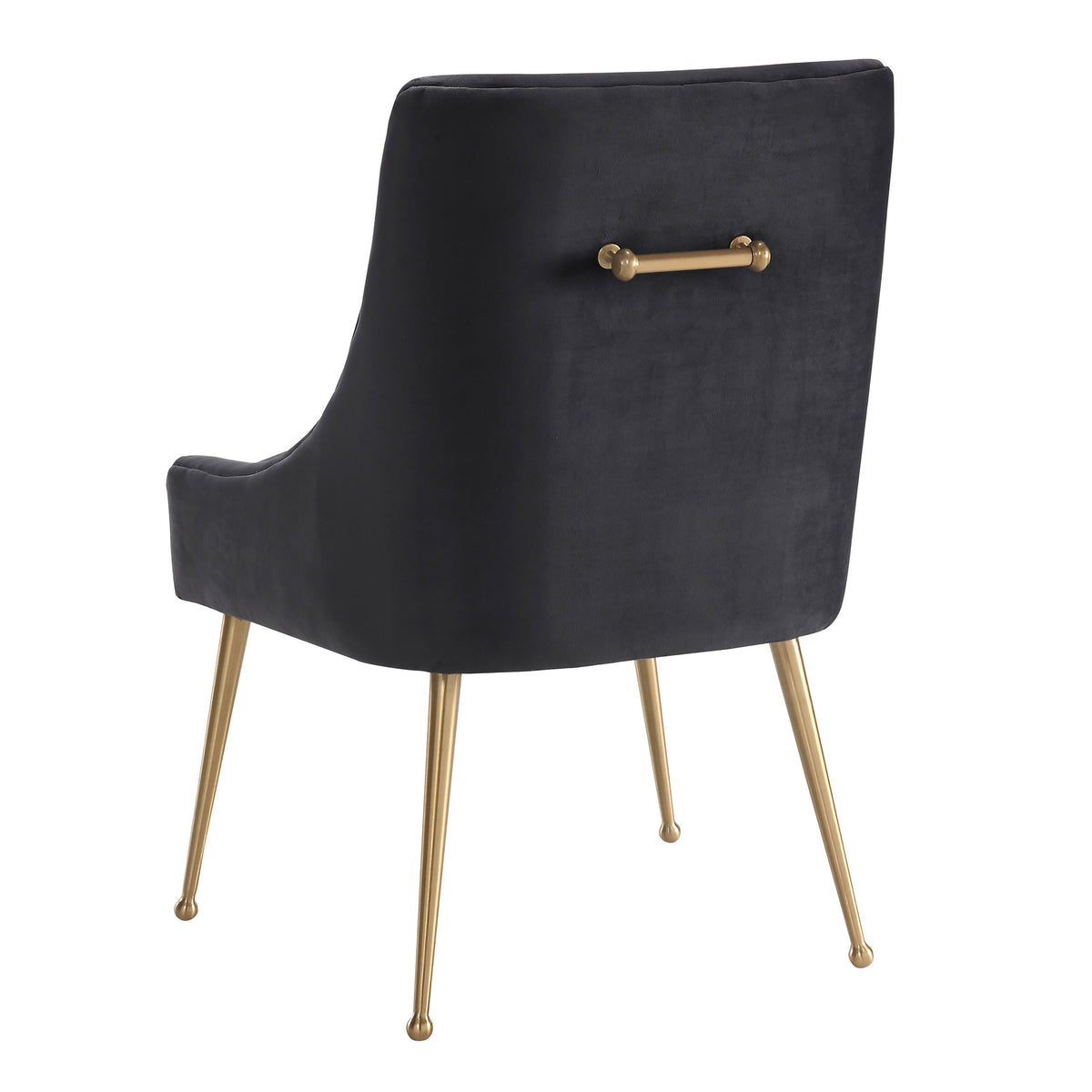 Beatrix Performance Velvet Dining Chair - Grey - Image 4
