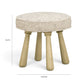Pookie Accent Stool - Neutral Floral - Image 7