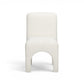 Tomlin Performance Chenille Dining Chair - Cream - Image 2
