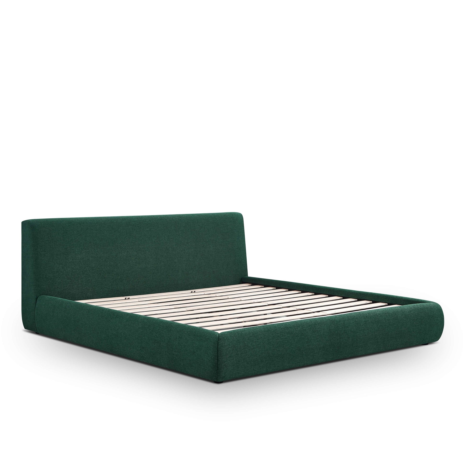 Isla Upholstered Bed - Forest Green / King - Image 6