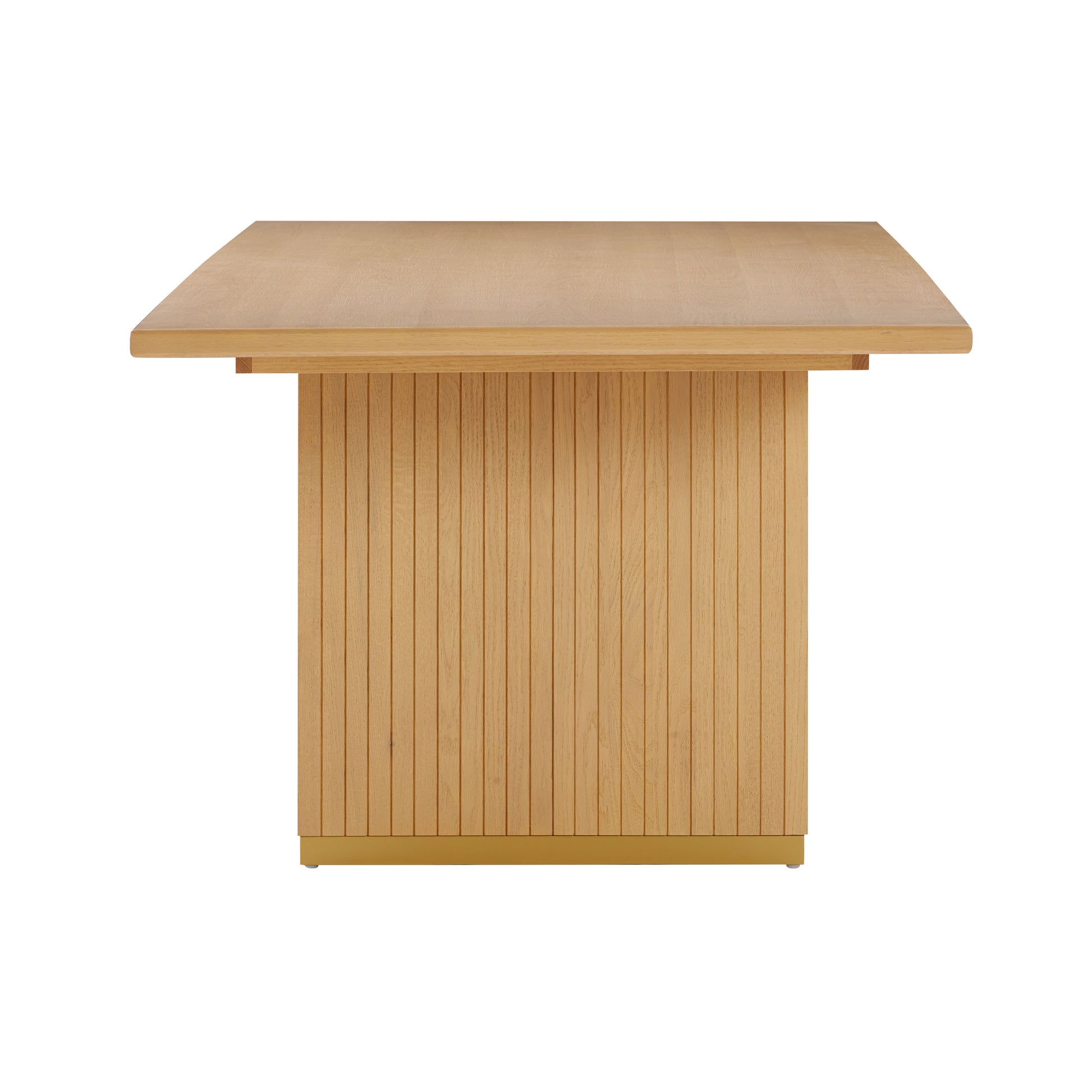 Chelsea Oak Wood Rectangular Dining Table (79"-96") - Natural / 96" - Image 4