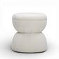Tomlin Ruched Performance Fabric Game Ottoman - Cream - Image 2