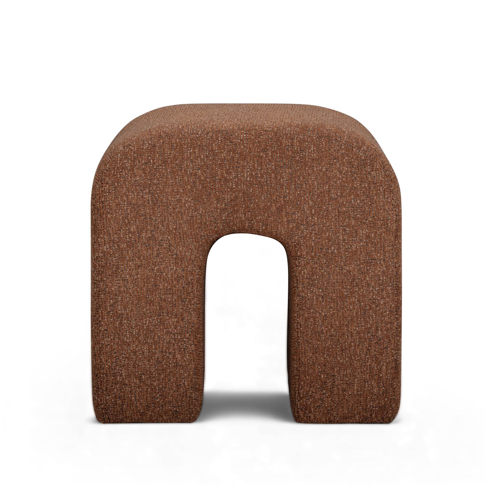 Desi Performance Fabric Ottoman - Red - Image 3