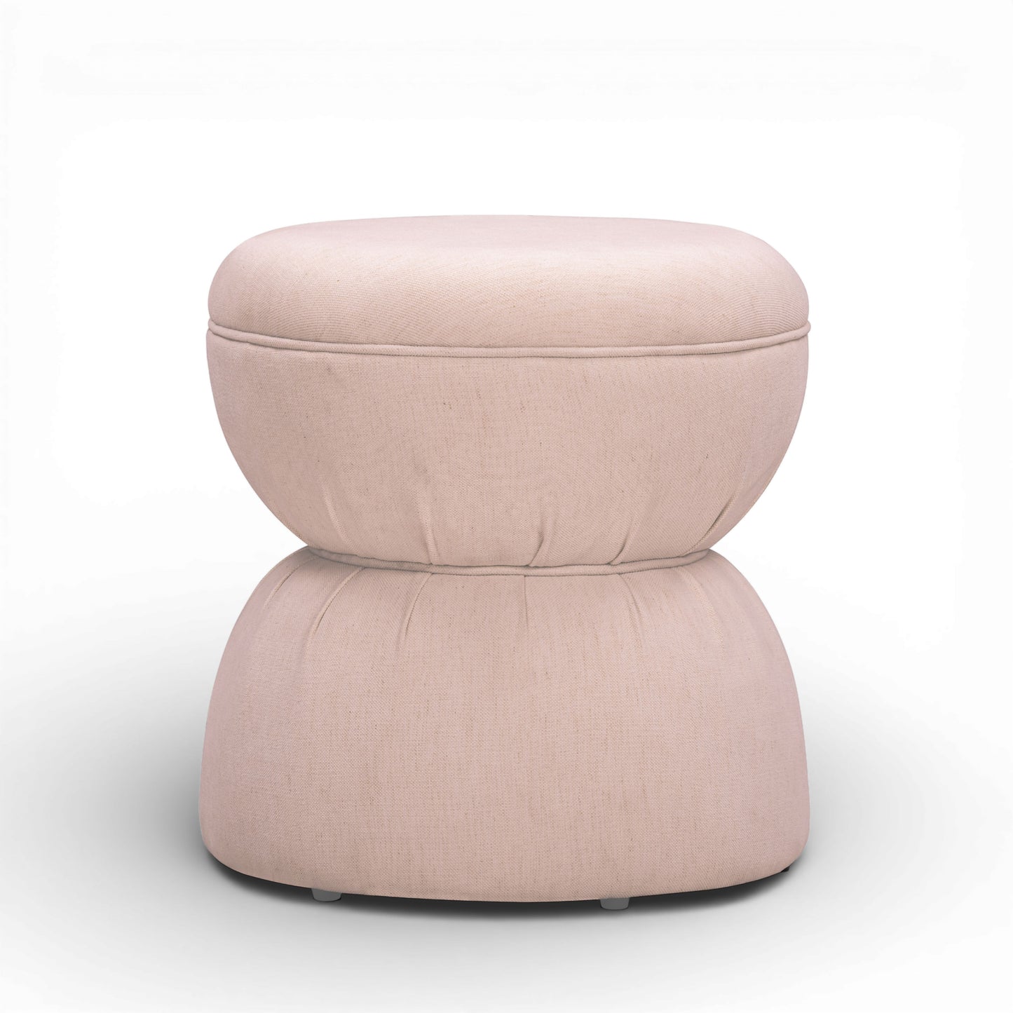 Tomlin Performance Chenille Game Table and Two Ottomans Set - Light Pink - Image 7