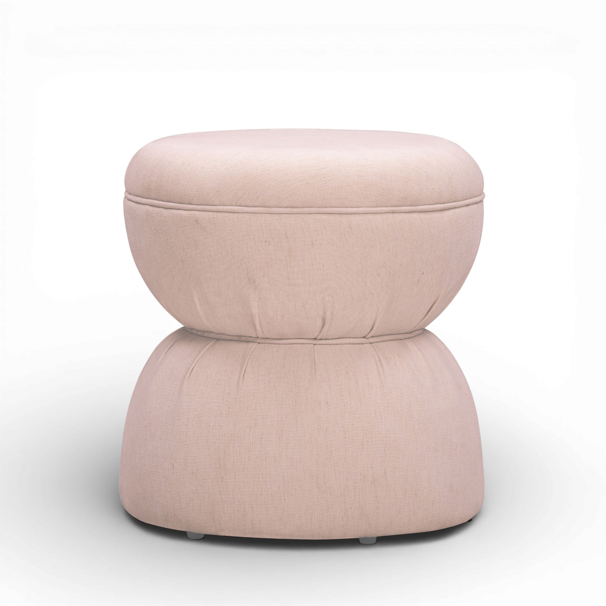 Tomlin Performance Chenille Game Table and Two Ottomans Set - Light Pink - Image 7
