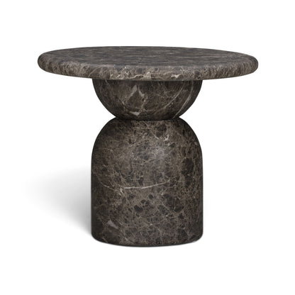 Cynthia Concrete Indoor/Outdoor Side Table - Dark Emperador Marble - Image 2