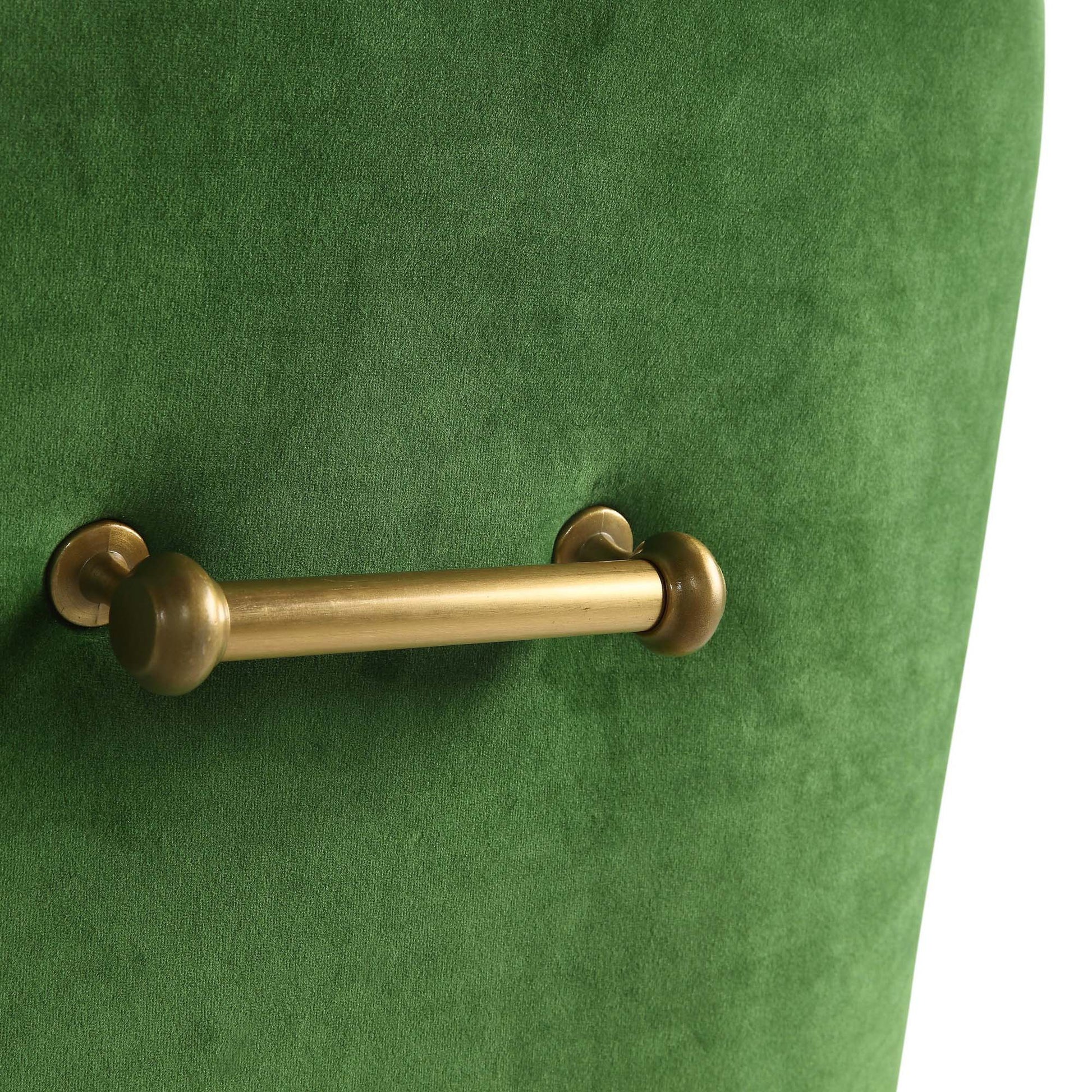Beatrix Performance Velvet Dining Chair - Green - Image 5